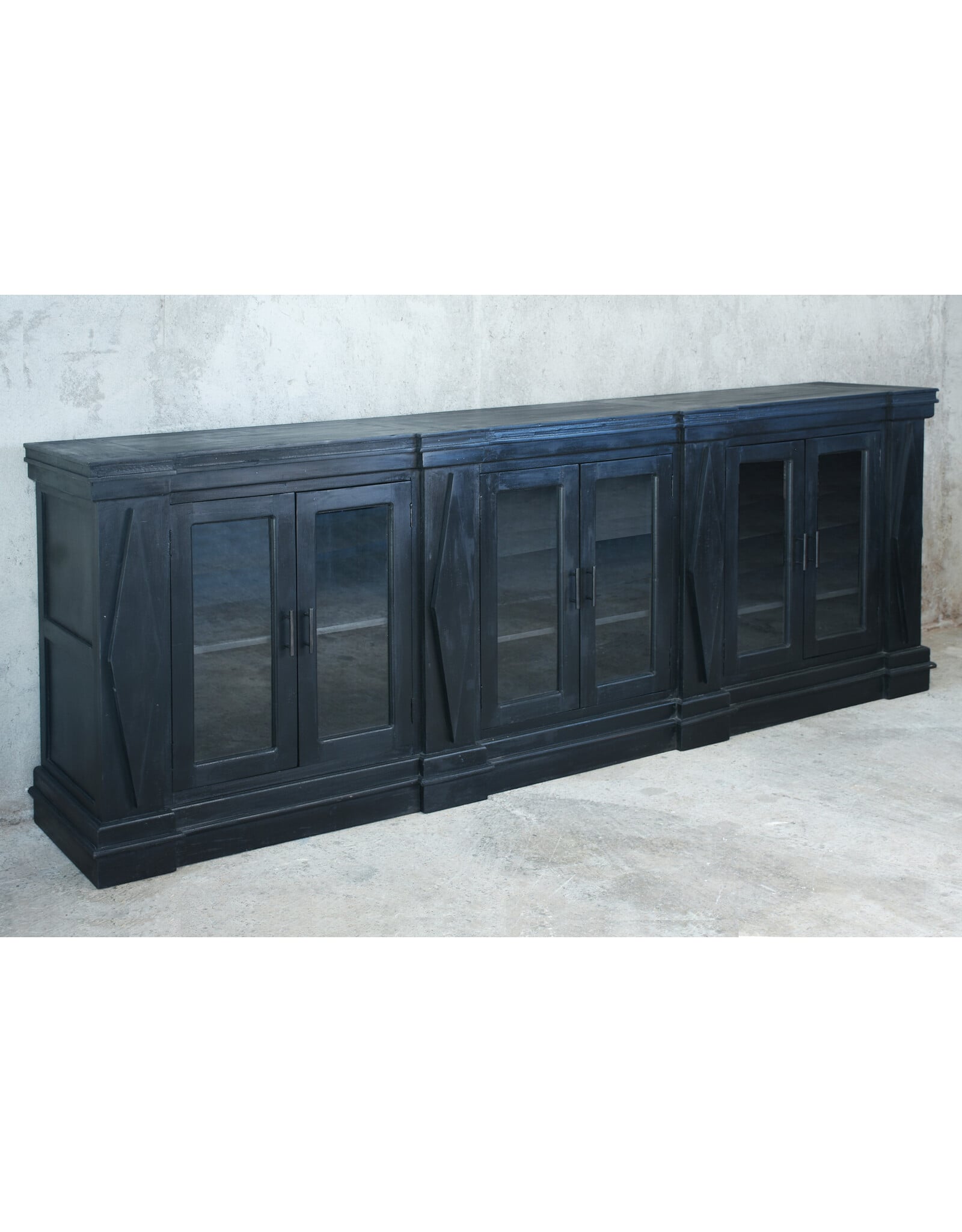 CAB661 Mayfield Credenza 6GD/adj shf 110x20x40"H