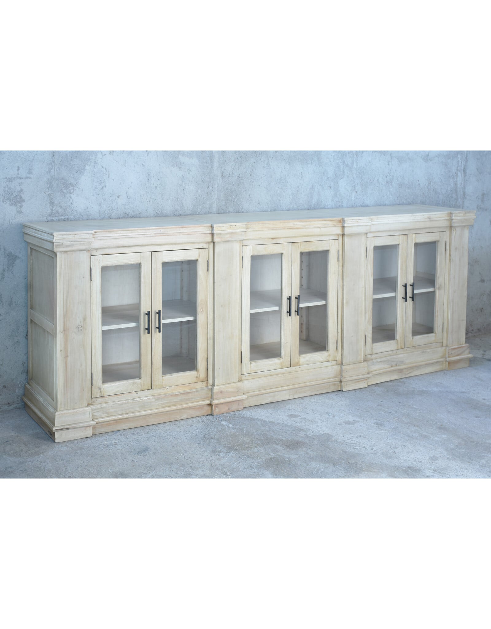 CAB661 Mayfield Credenza 6GD/adj shf 110x20x40"H