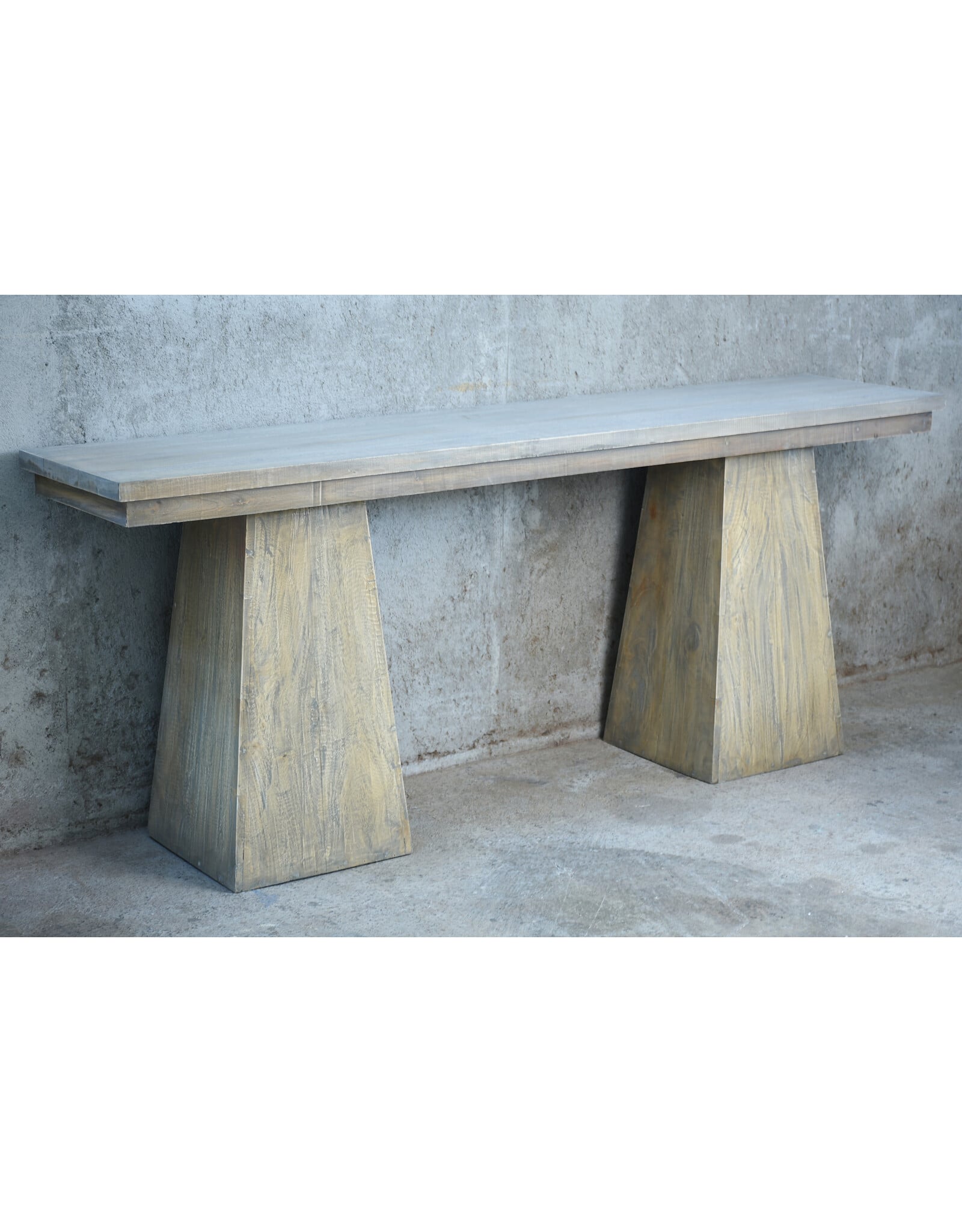 TAB1051 Pedestal Console Table 79x18x32
