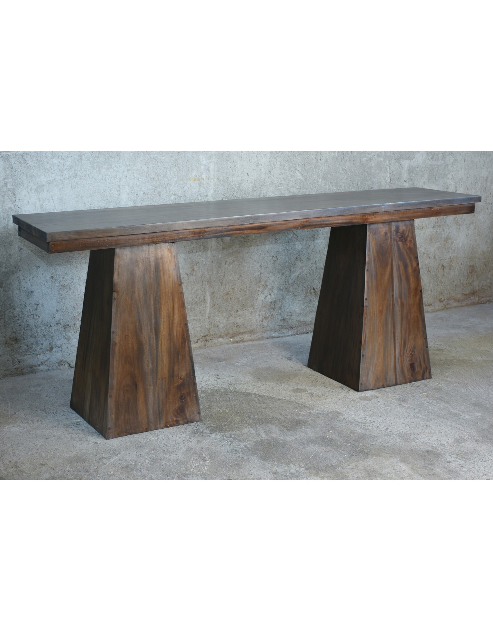TAB1051 Pedestal Console Table 79x18x32