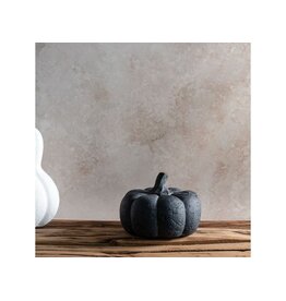 4.75"W BK TERRACOTTA PUMPKIN