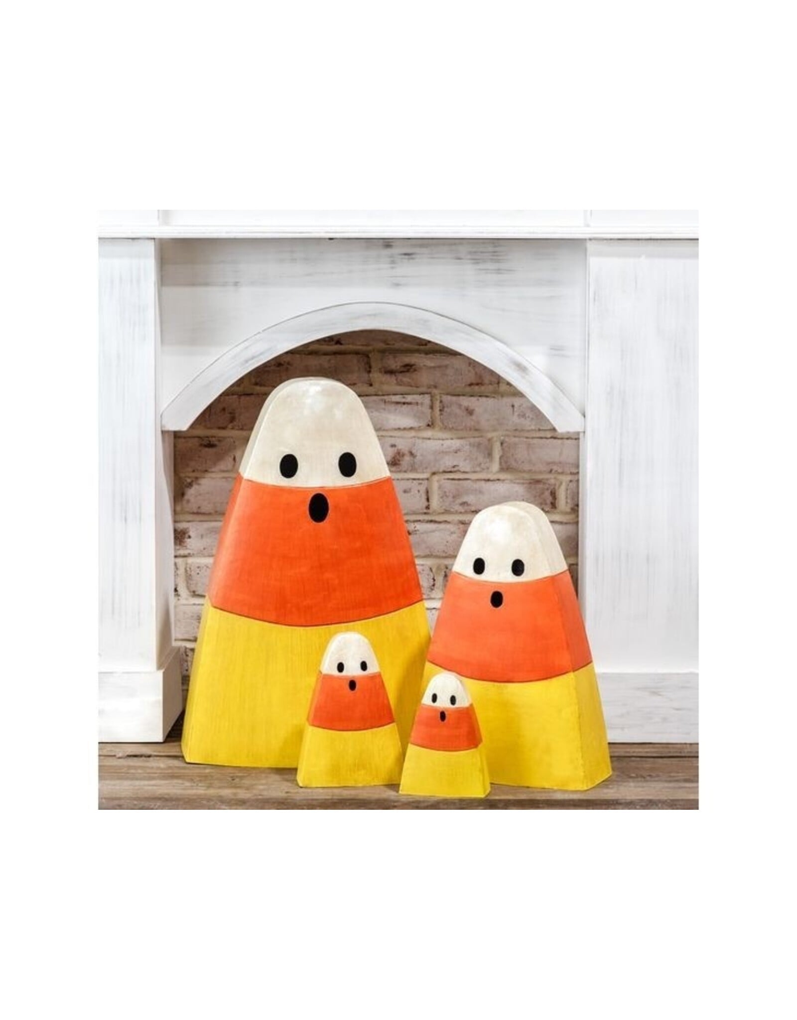 METAL CANDY CORN DECOR - SM