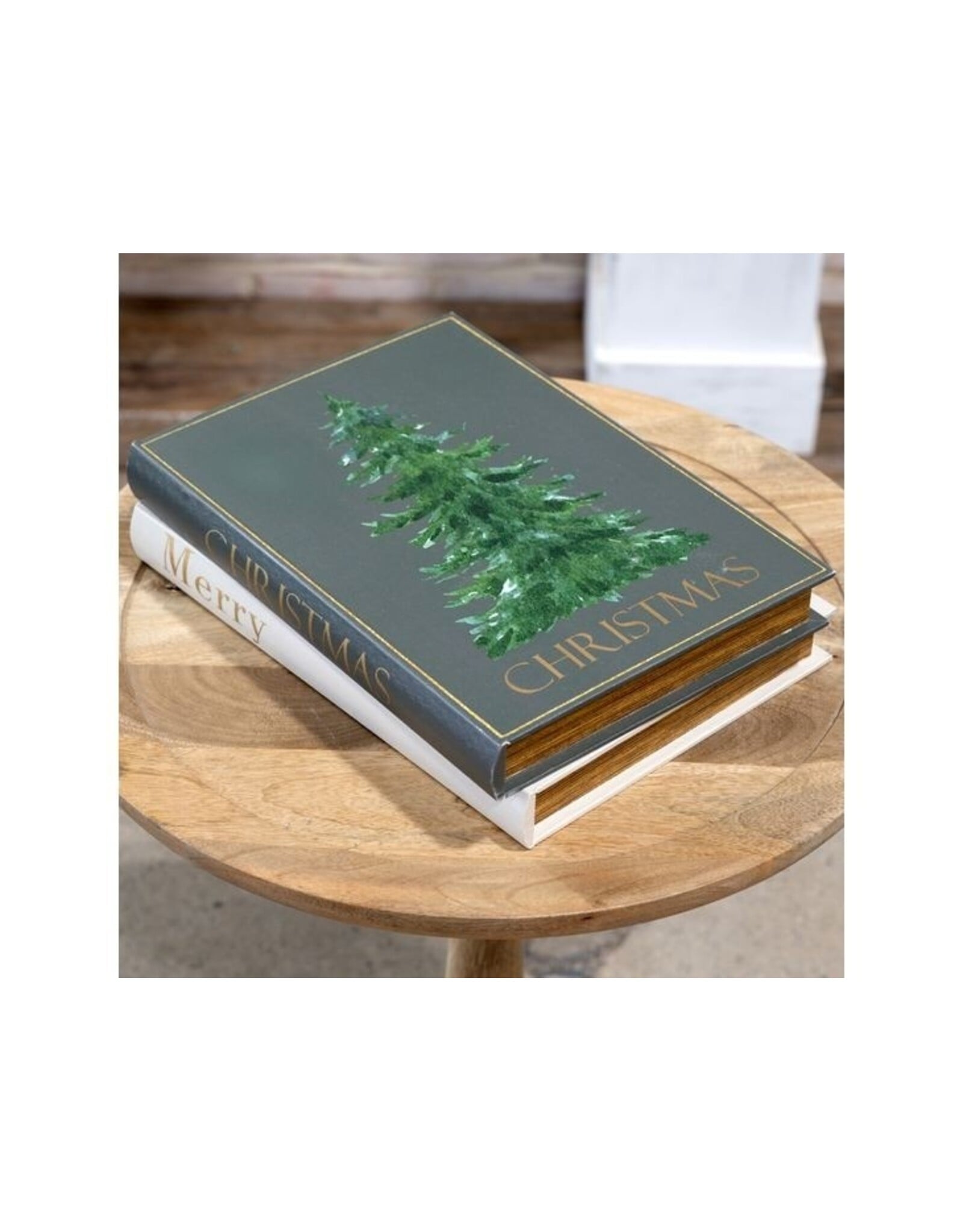 2 ASST. 13.25" MERRY CHRISTMAS STORAGE BOOKS