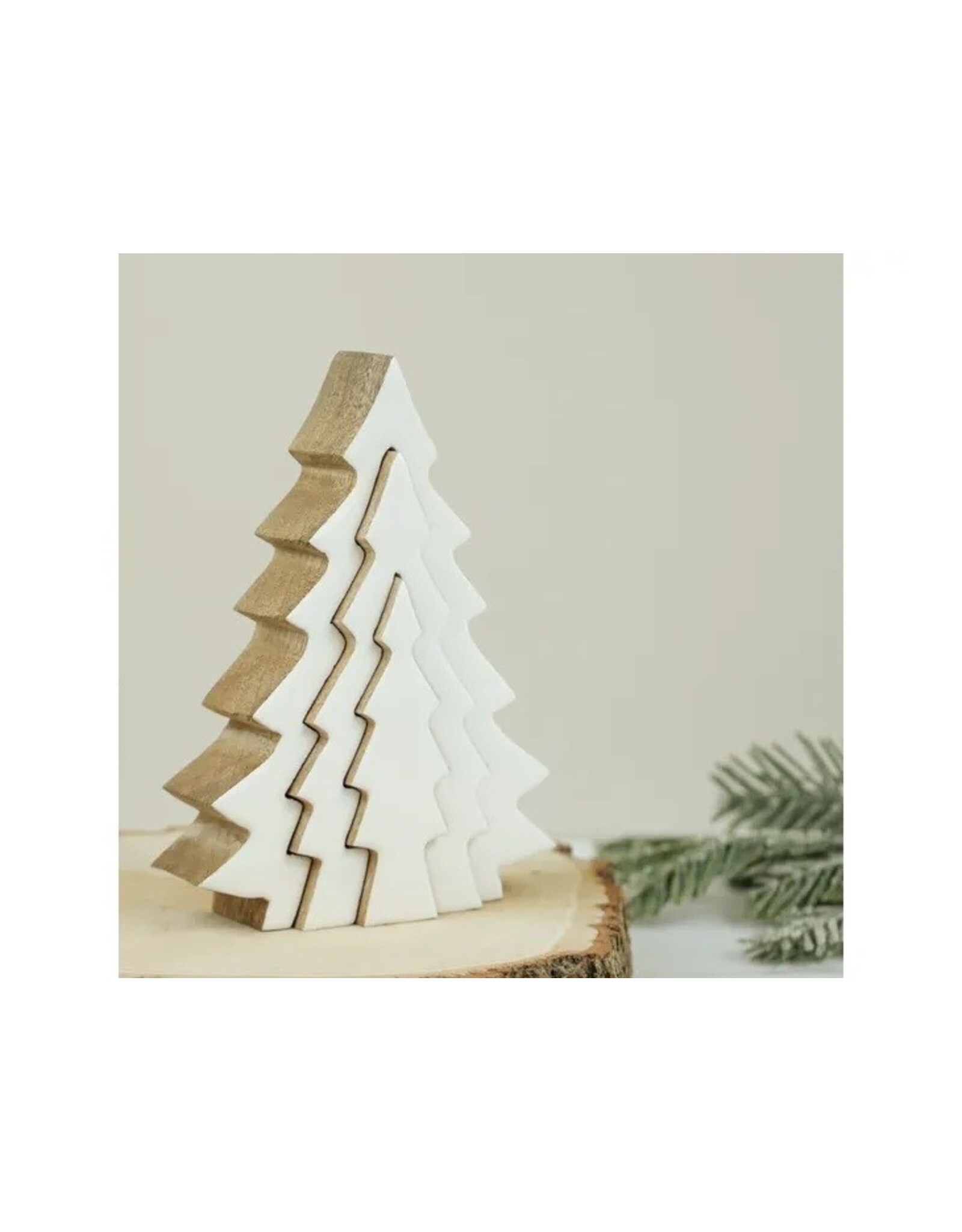 3D WOOD TREE W/3 INNER CUT TREES