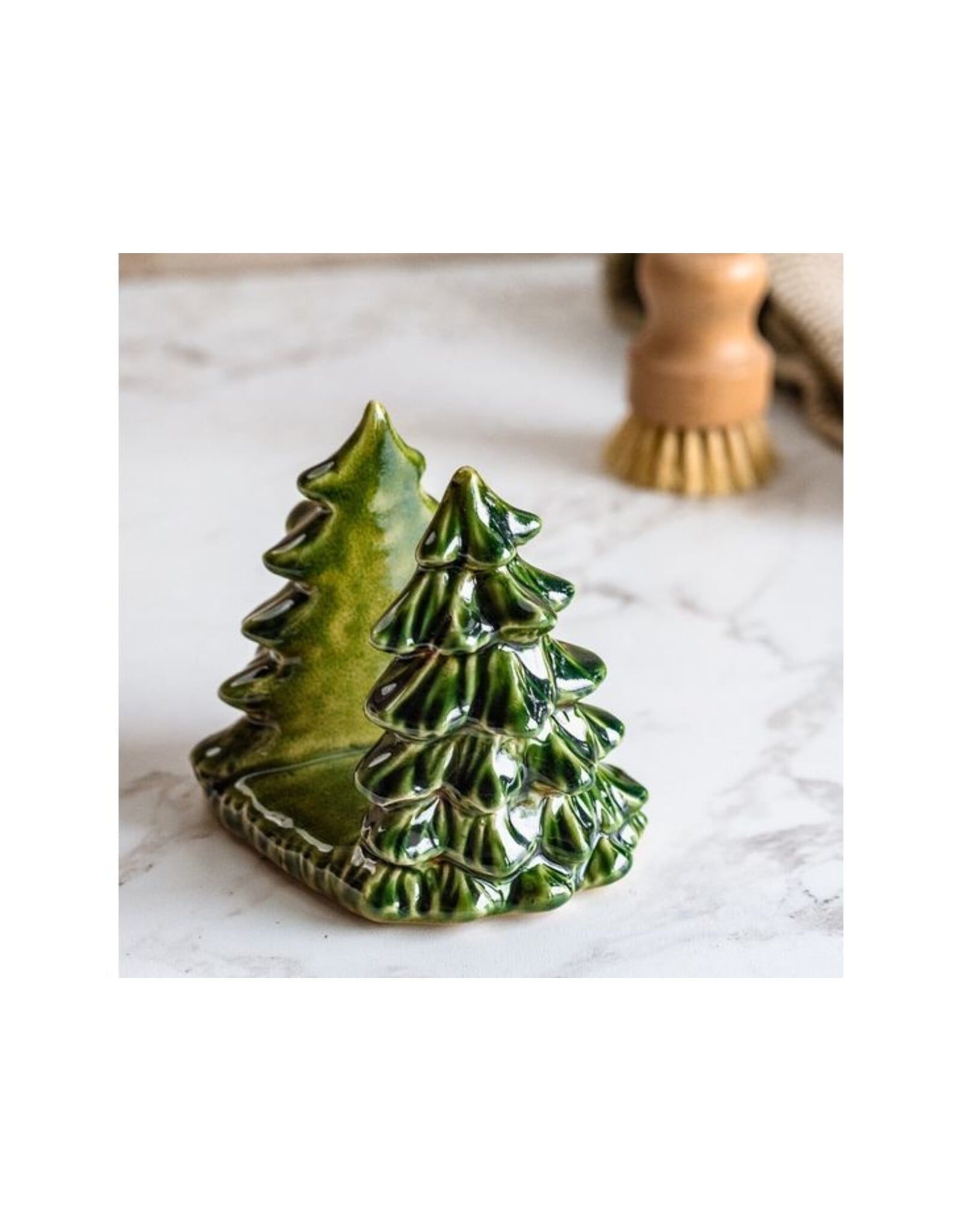EVERGREEN TREE SPONGE HOLDER