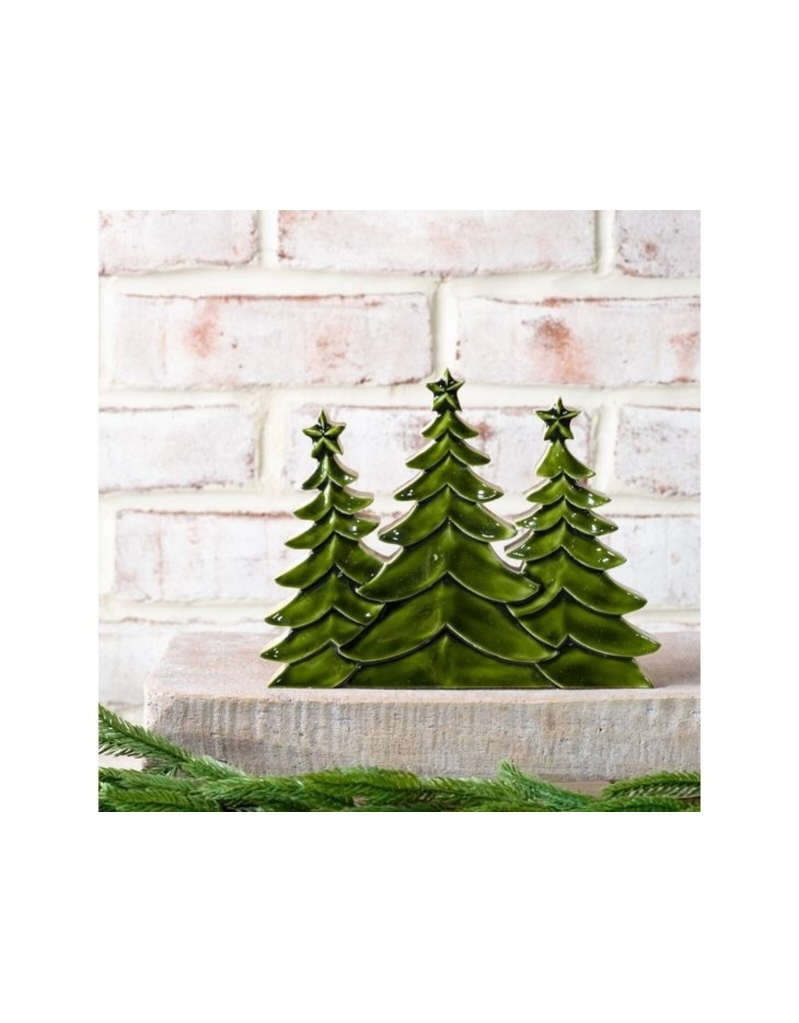 6.25"H WOOD STARTOP TREES