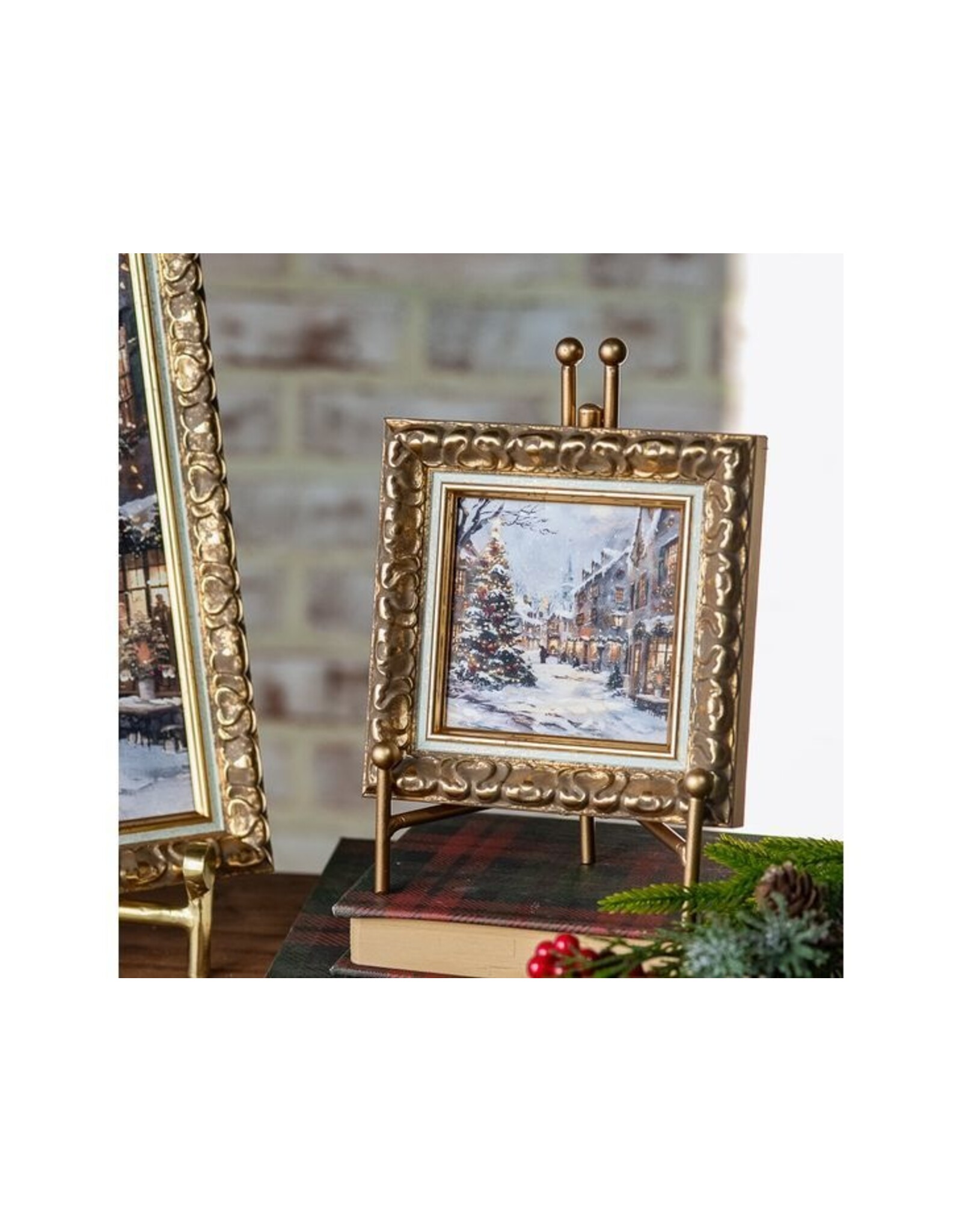 4 X 4 CHRISTMAS TOWN FRAME