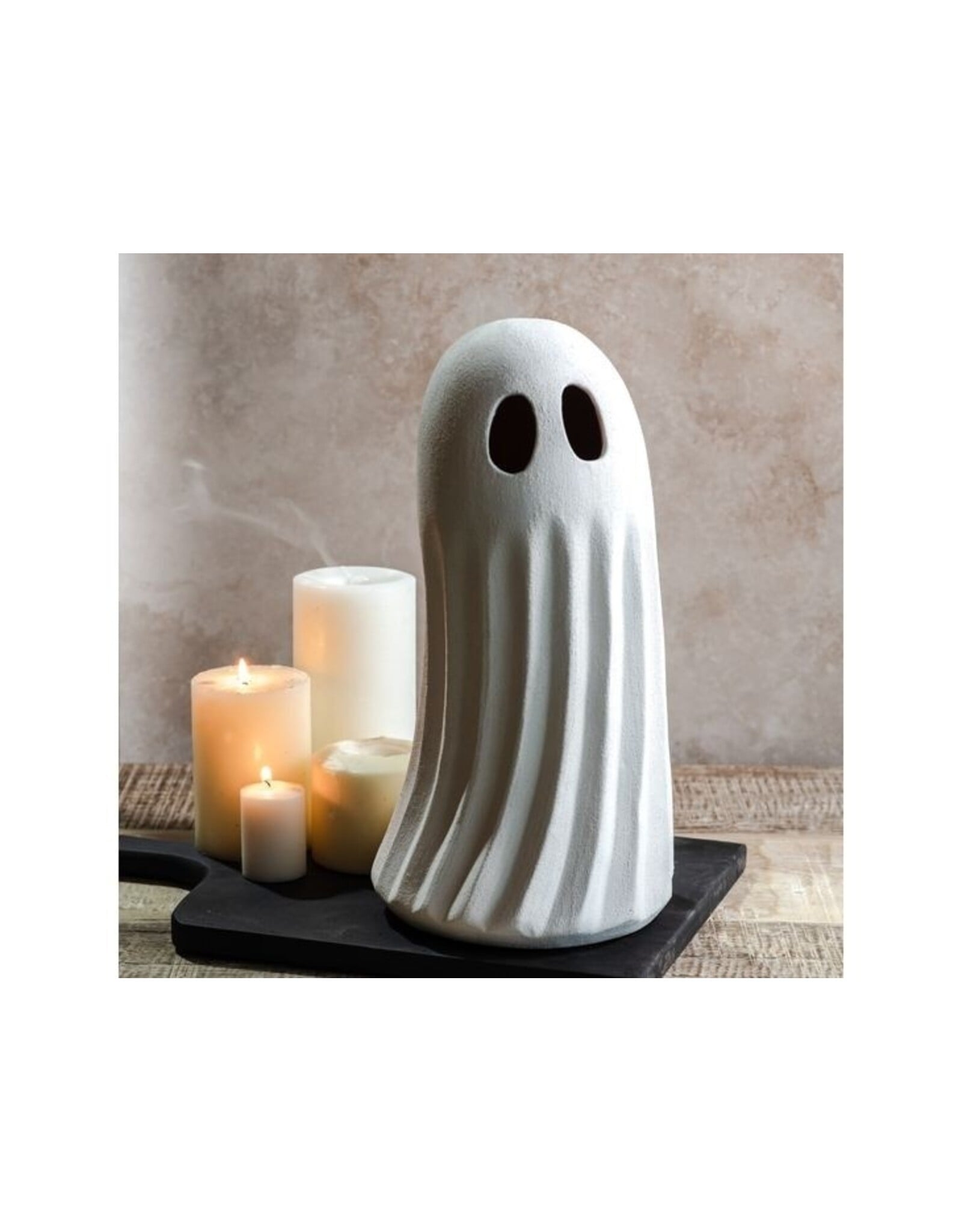 12.8" MATTE WHITE GHOST DECOR