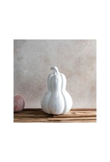 7"H WHITE TERRACOTTA GOURD