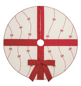 BOW EMBROIDERED TREE SKIRT