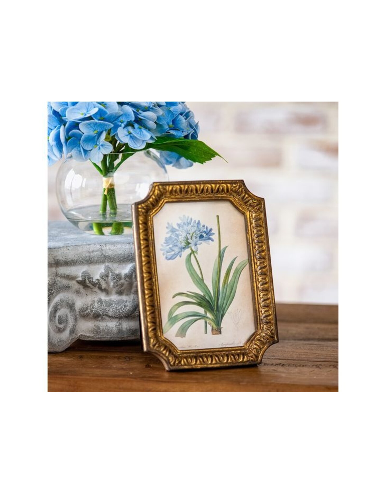 PDKIN042 4 X 6 ANT GOLD PHOTO FRAME