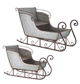 Galvanized Sleigh 4128880