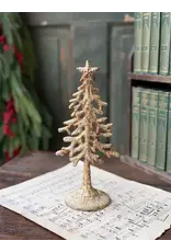 QC21117 9.25" Gilded Tiding Tree