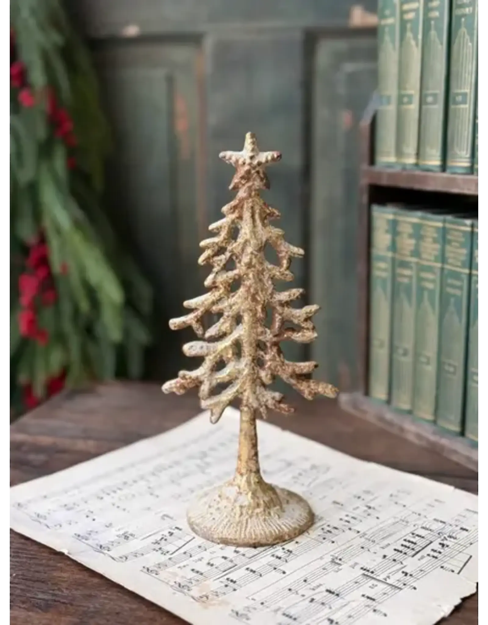 QC21117 9.25" Gilded Tiding Tree
