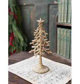 QC21117 9.25" Gilded Tiding Tree