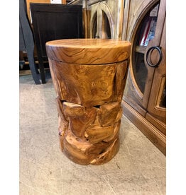 TK09 Teak Round Occ Table 13x13x21"H