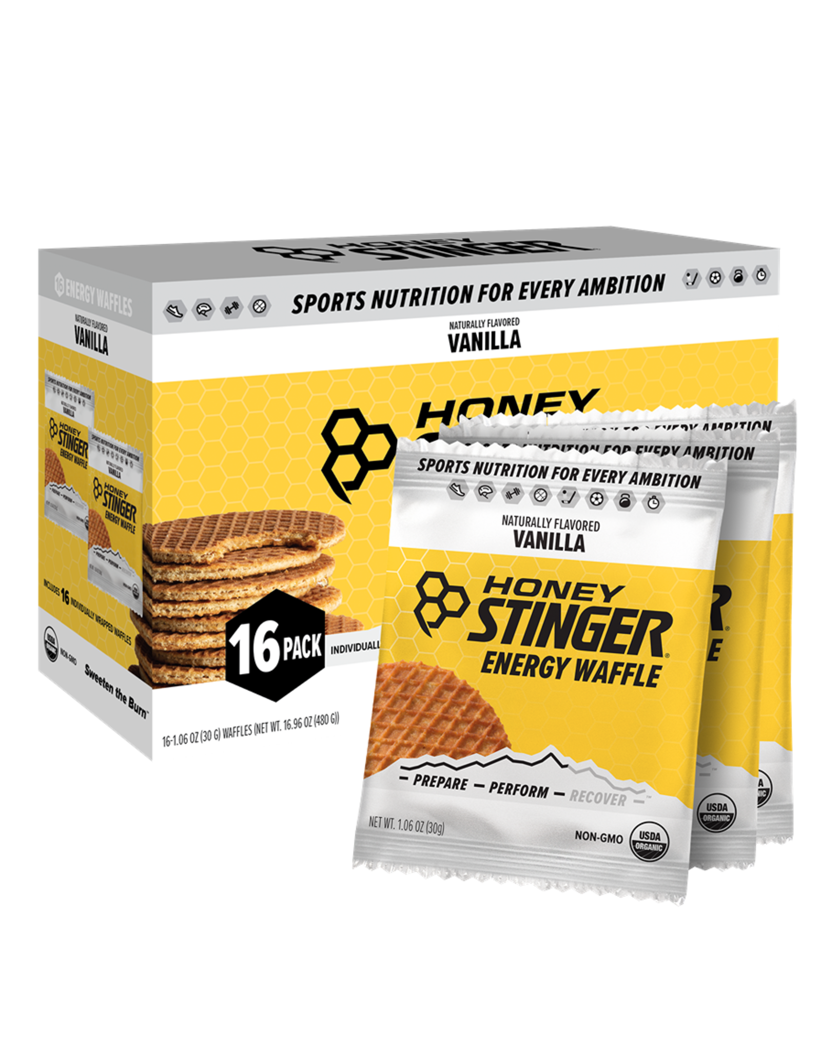 Honey Stinger Honey Stinger Organic Waffles 16 Pack