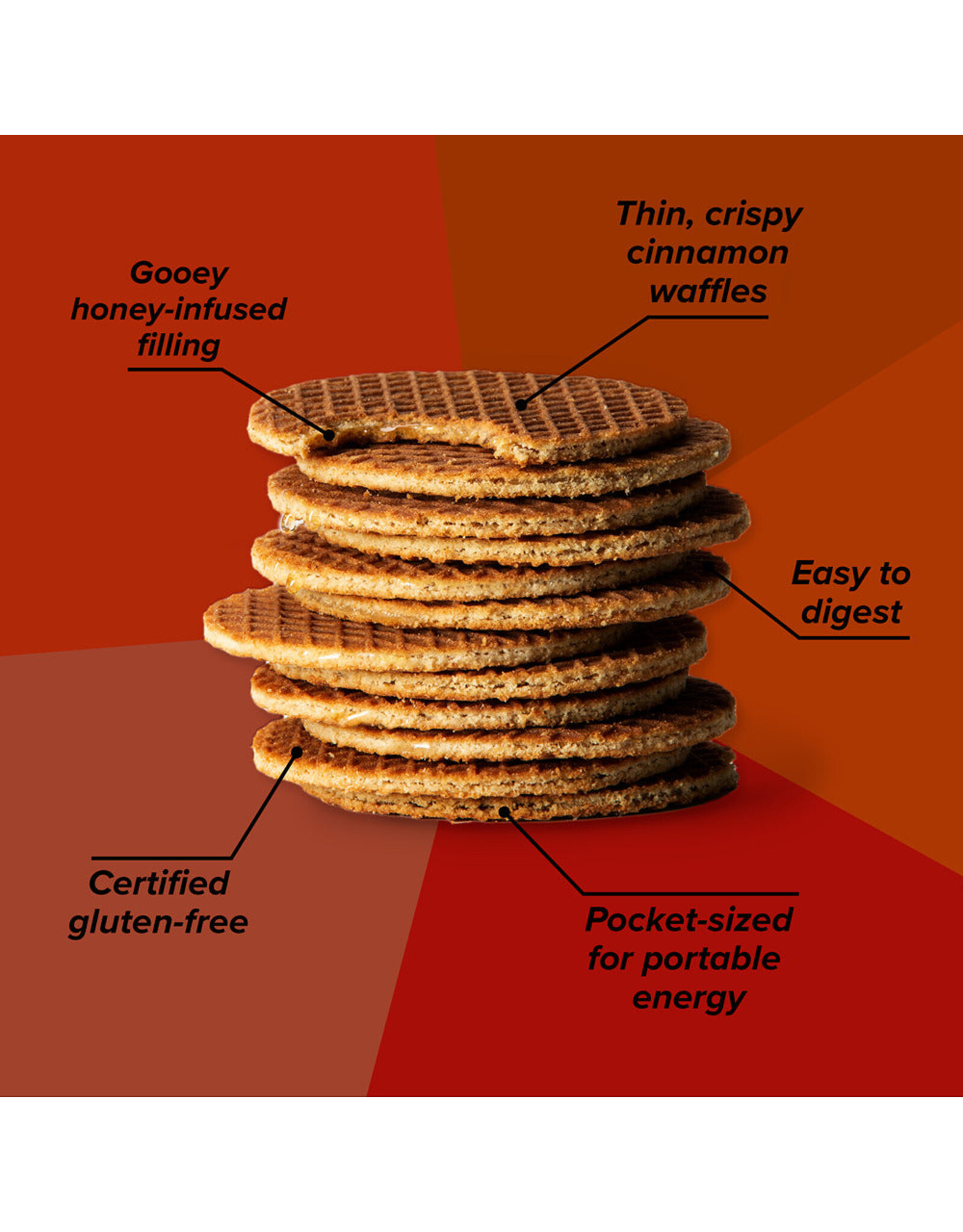 Honey Stinger Honey Stinger Gluten Free Waffles 16 Pack
