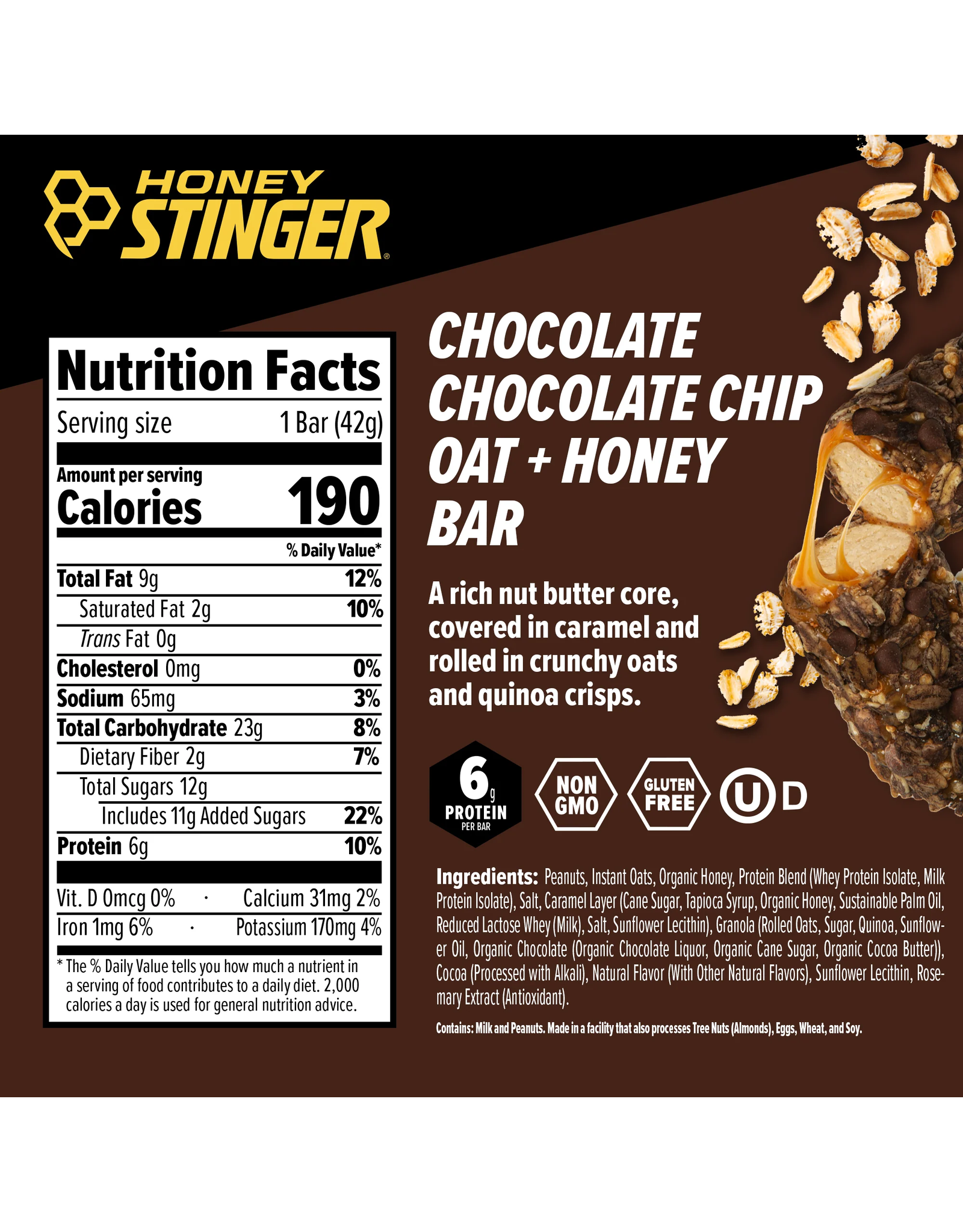 Honey Stinger Honey Stinger Oat and Honey Bar 12 Pack