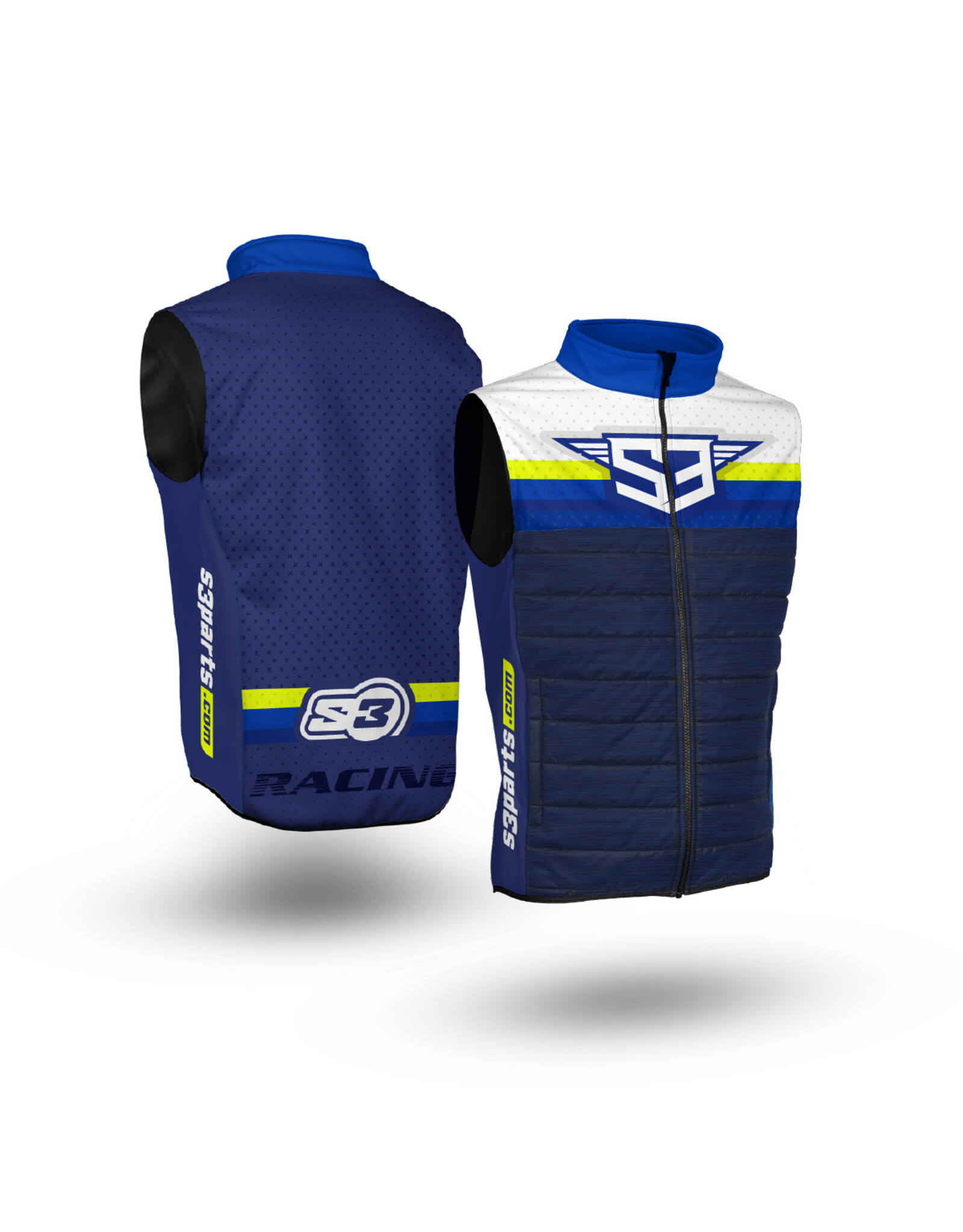 S3 Parts S3 Blue Racing Trial Collection Hybrid Vest