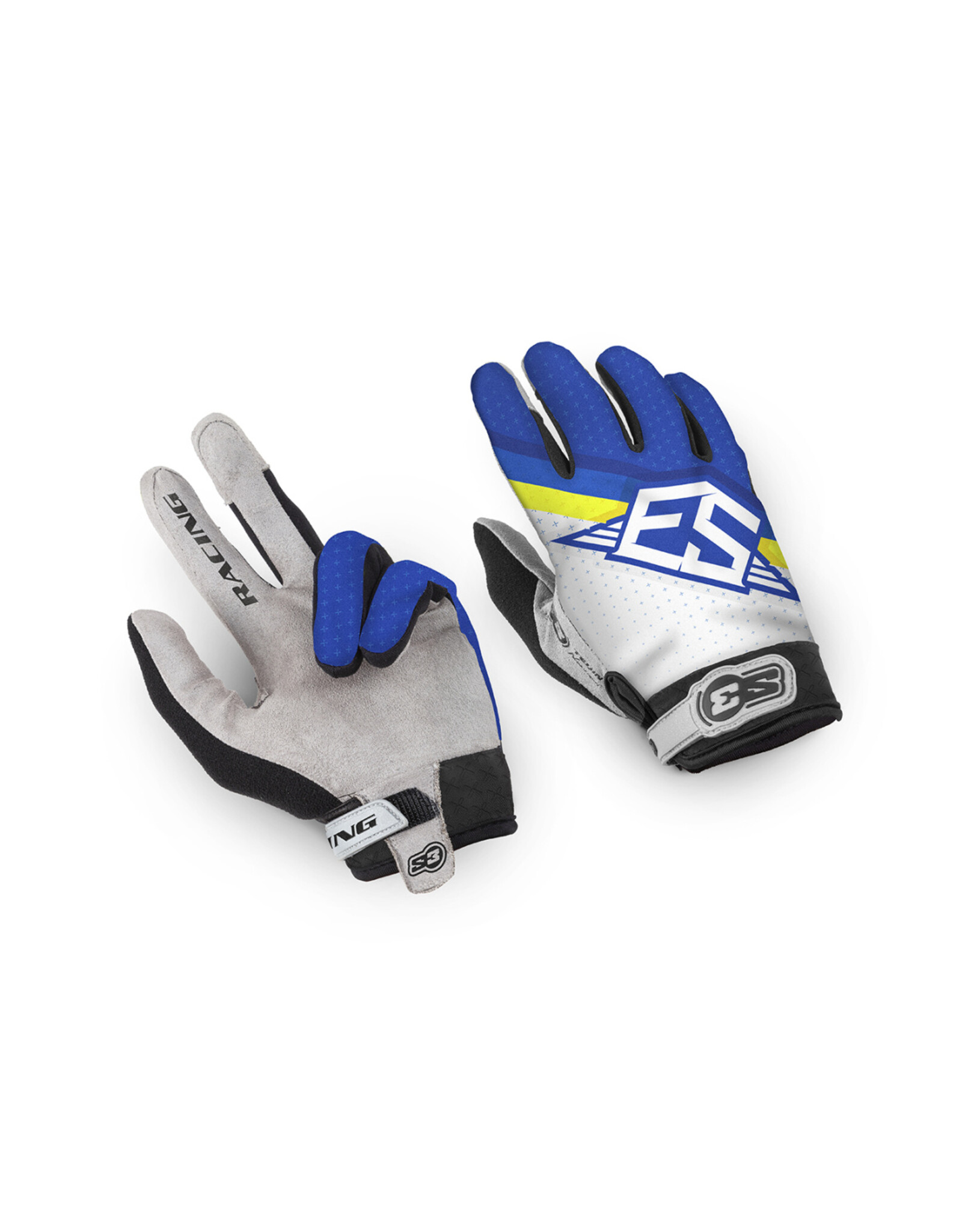 S3 Parts S3 Blue Racing Trial Collection Gloves