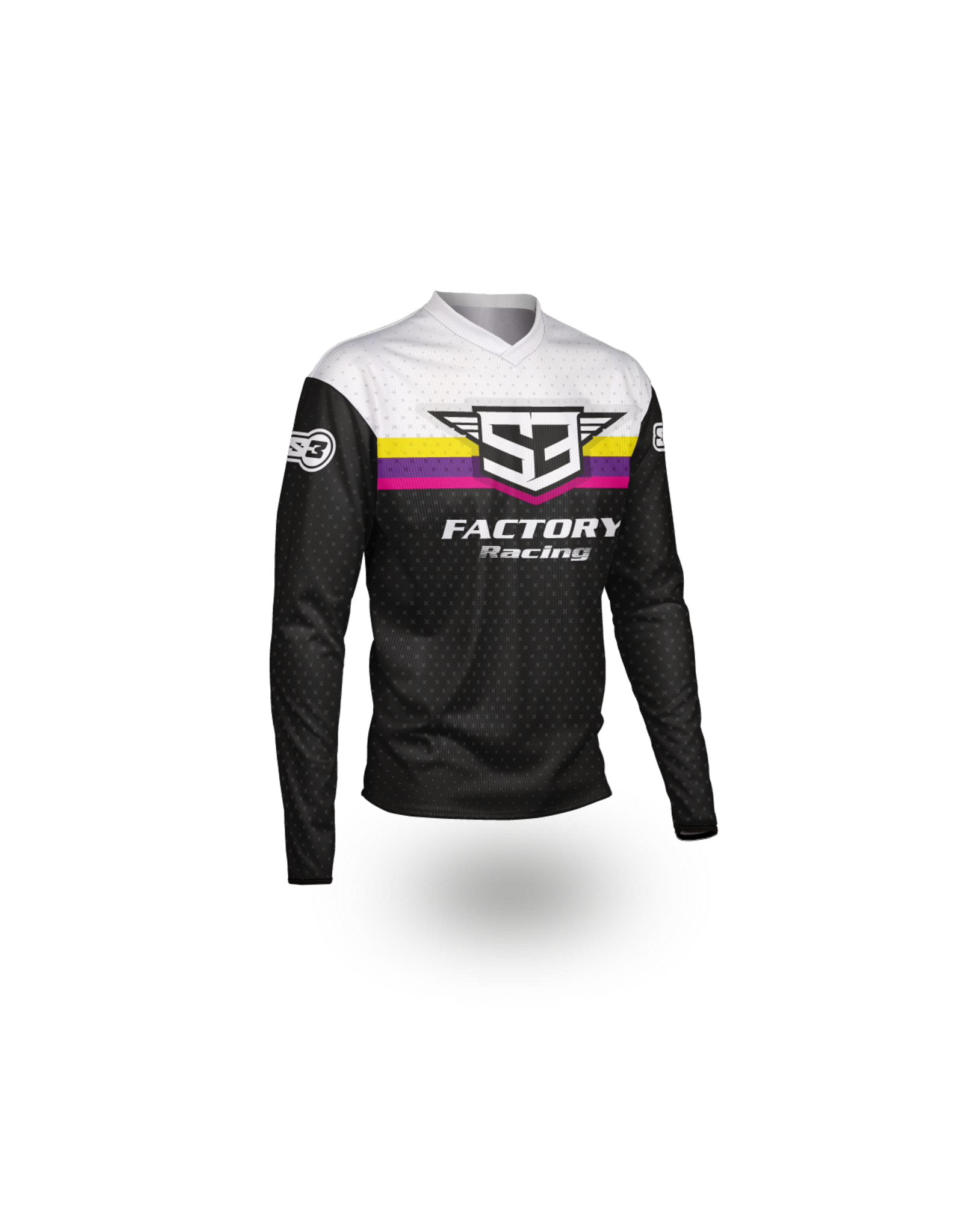 S3 Parts S3 Black-Pink Racing Trial Collection Jersey