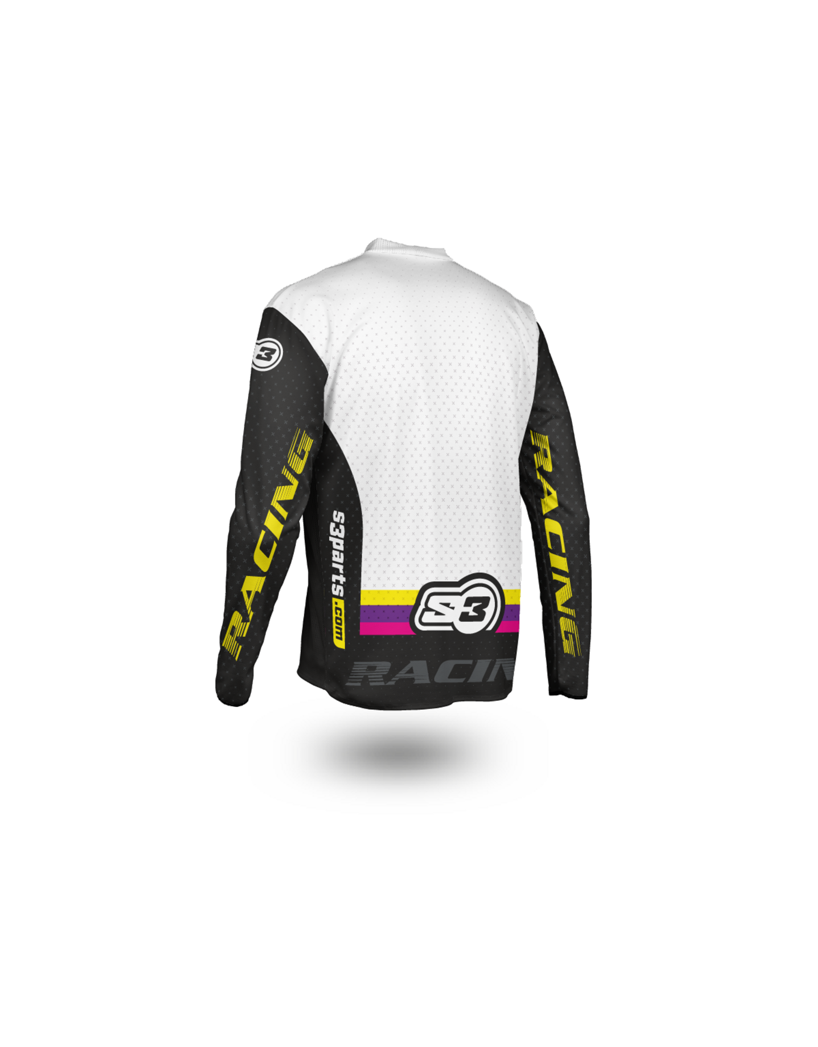 S3 Parts S3 Black-Pink Racing Trial Collection Jersey