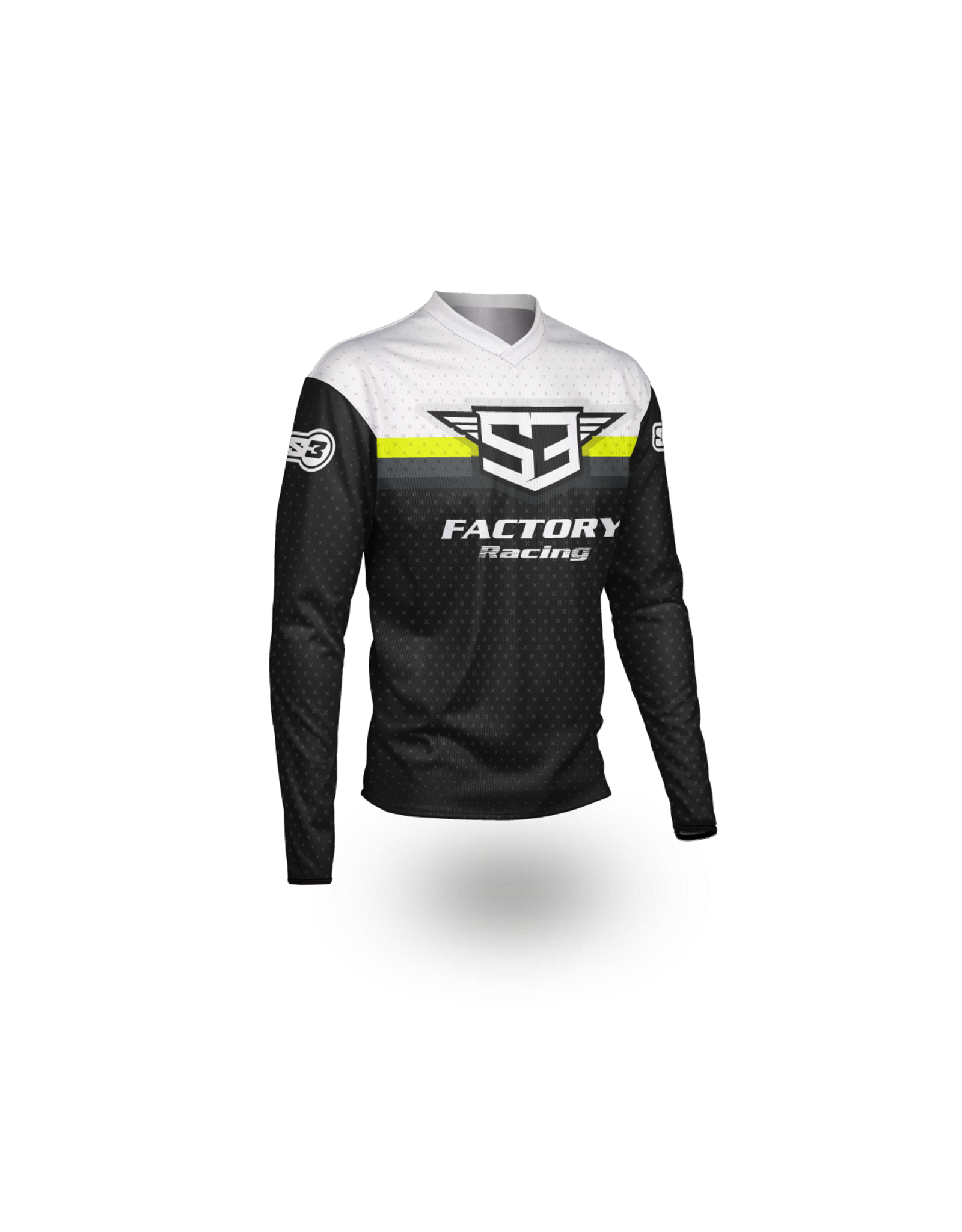 S3 Parts S3 Black-Fluor Racing Trial Collection Jersey