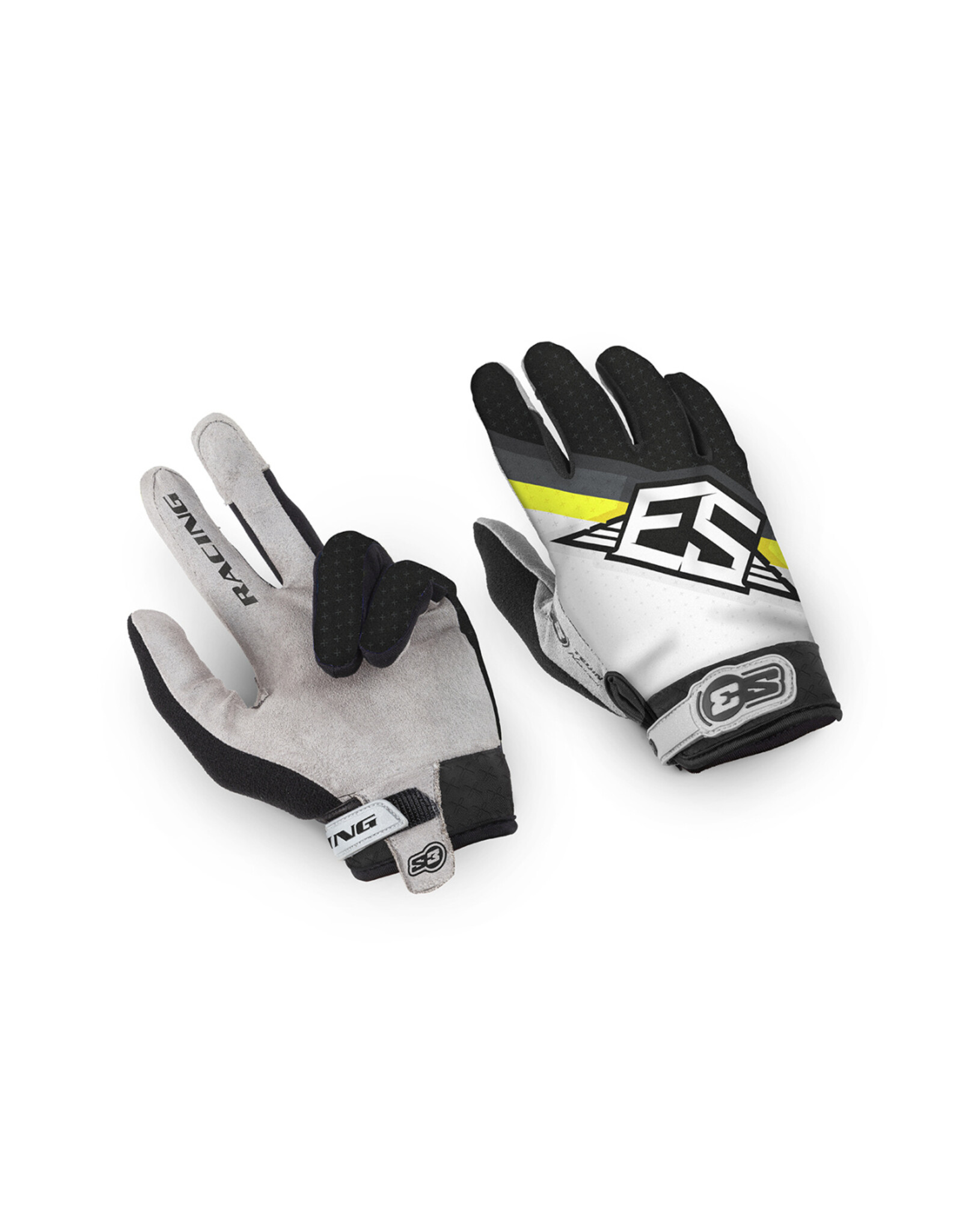 S3 Parts S3 Black-Fluor Racing Trial Collection Gloves