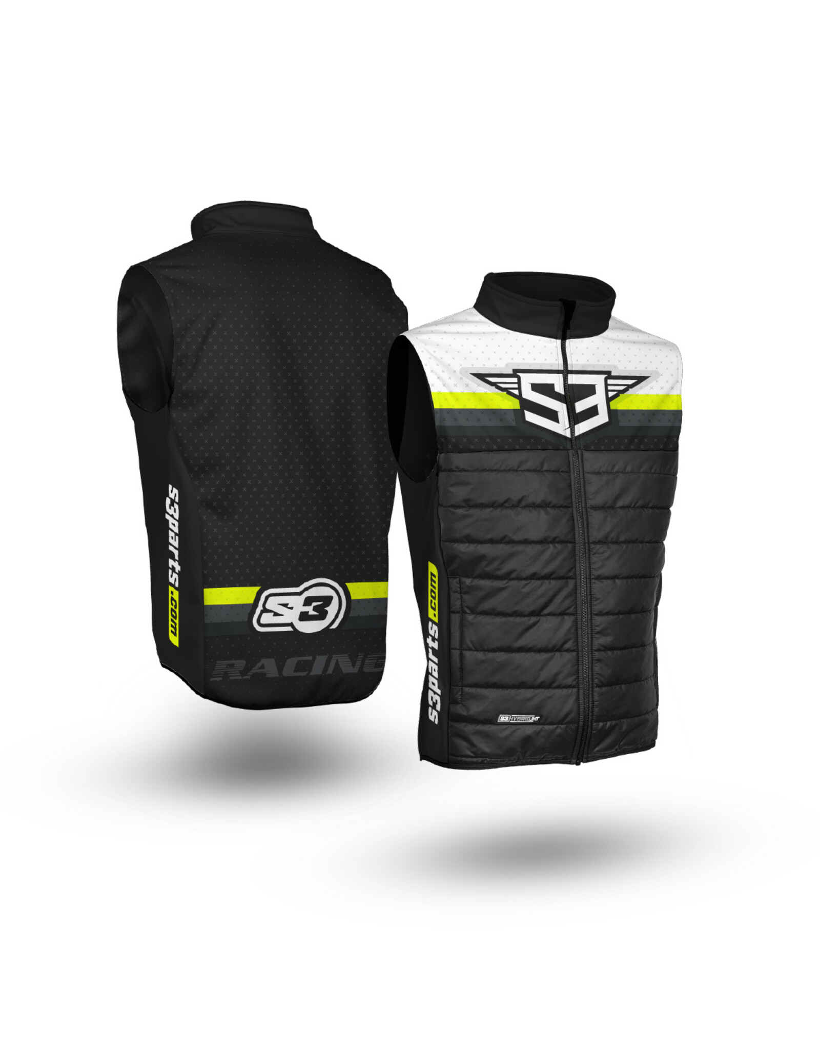 S3 Parts S3 Black-Fluor Racing Trial Collection Vest