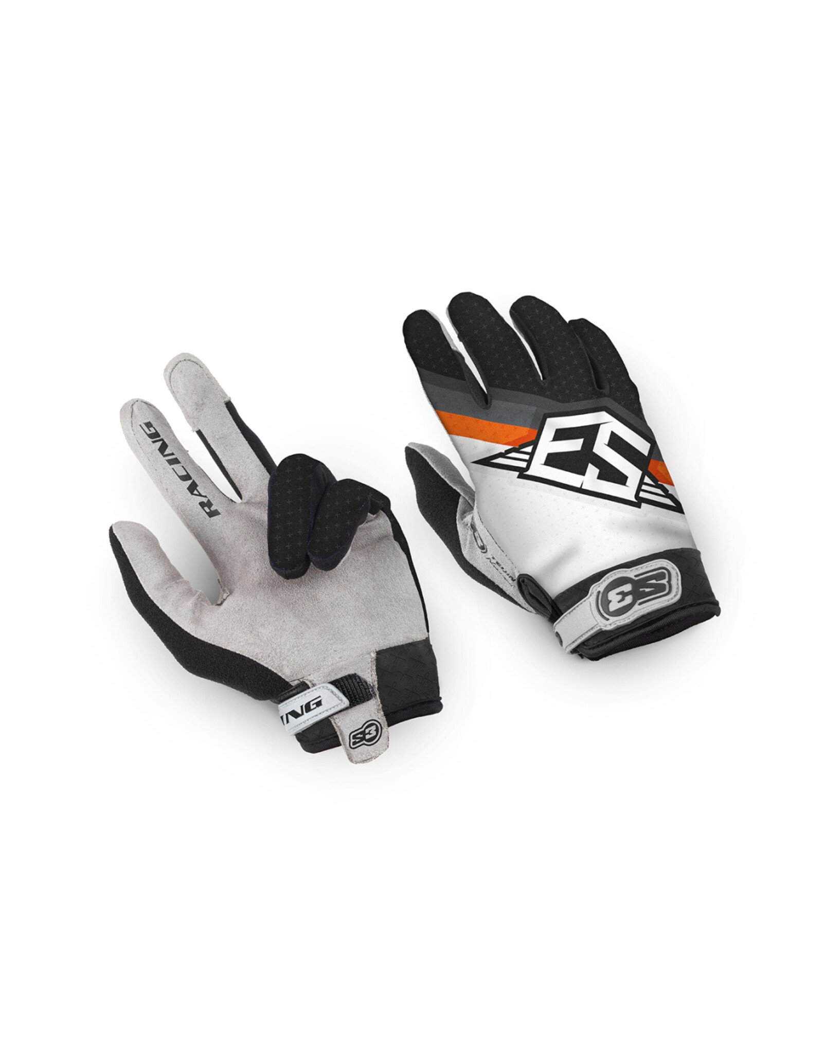 S3 Parts S3 Orange-Noir Racing Trial Collection Gloves