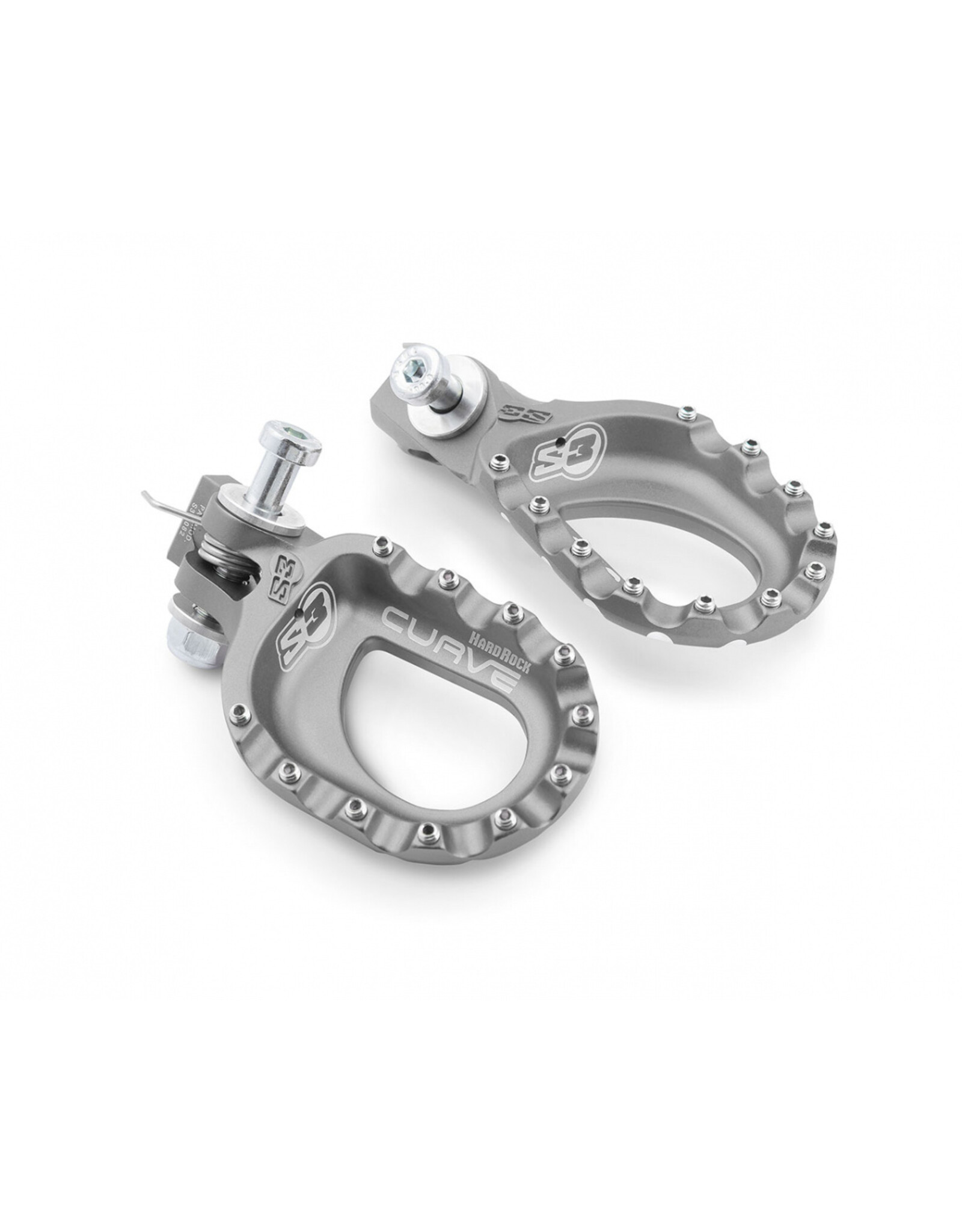 S3 Parts S3 Footpegs Hard Rock Curve Trials