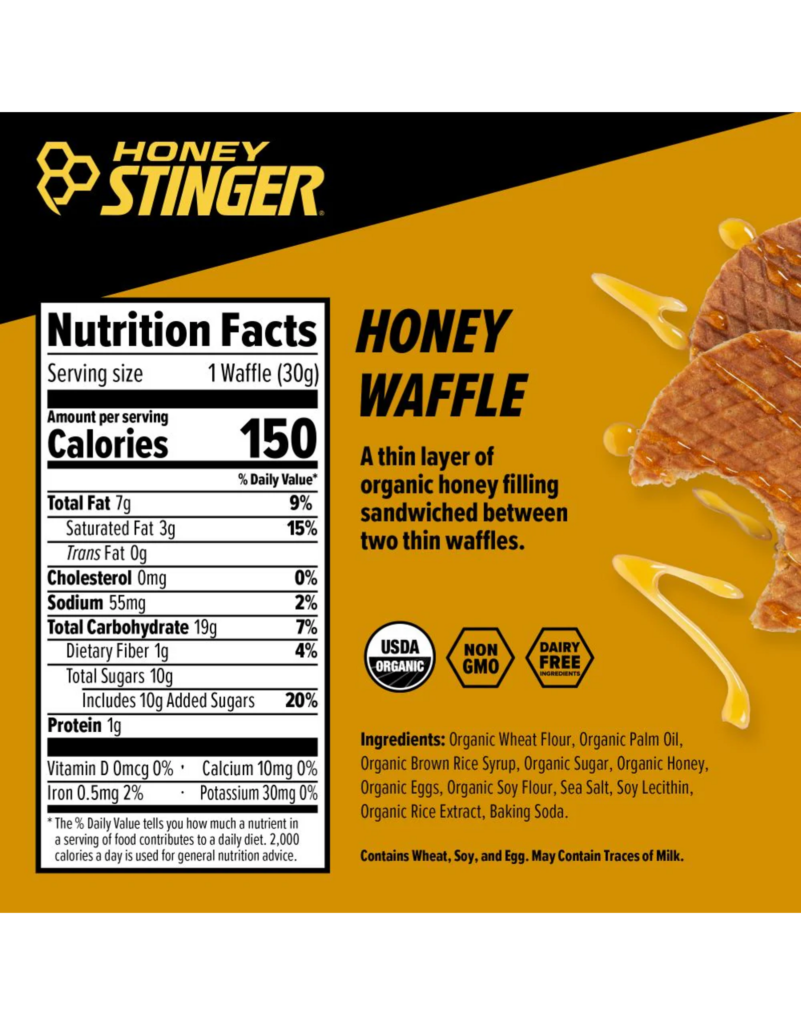 Honey Stinger Honey Stinger Organic Waffles 6 Pack