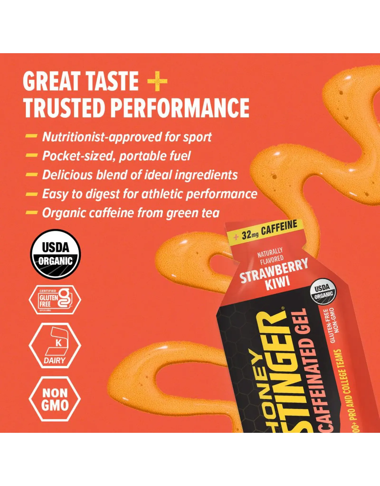 Honey Stinger Honey Stinger Caffeinated Energy Gel 24 Pack