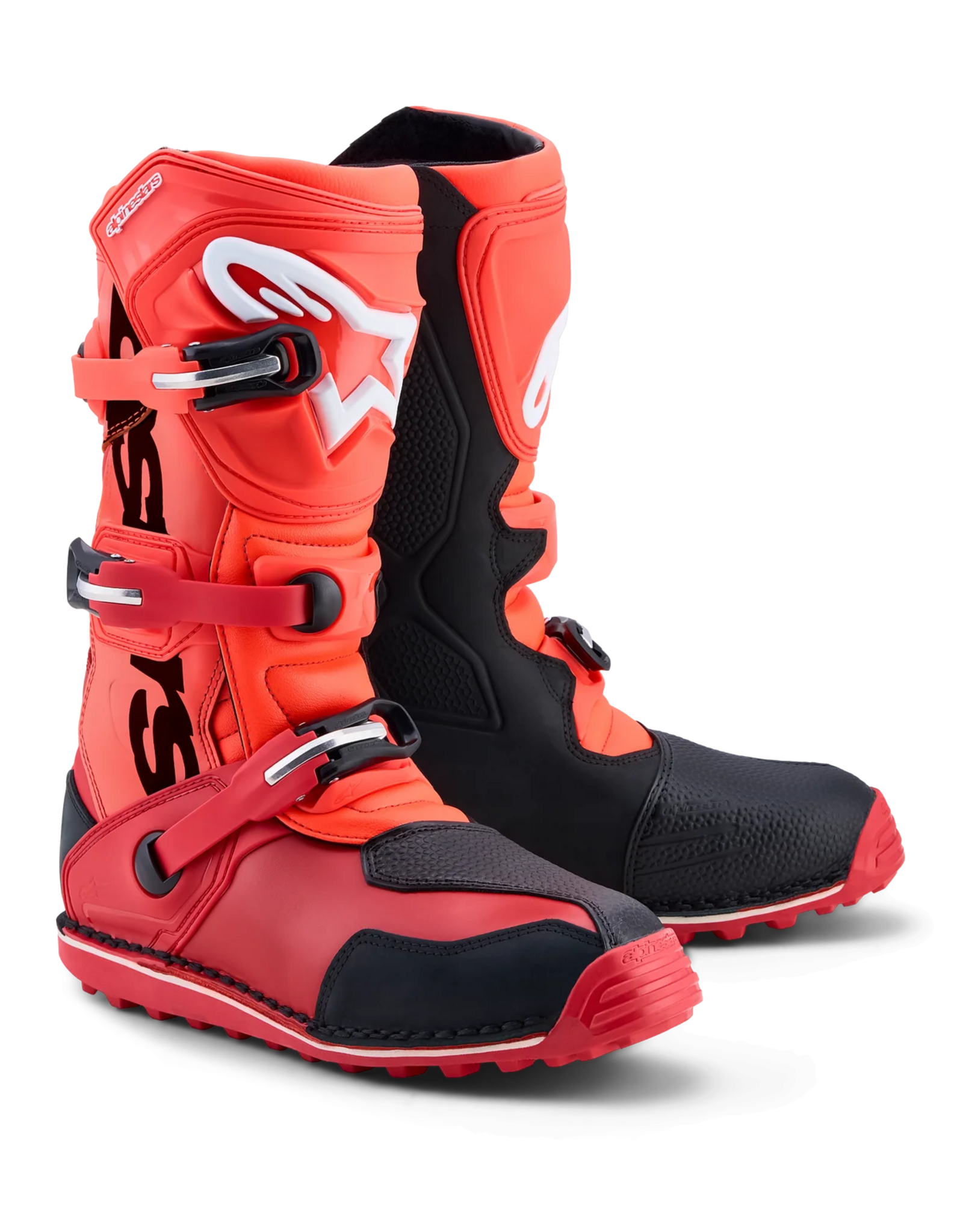 Alpine Stars Alpinestars Tech  T  Red Fluo  Trials Boots