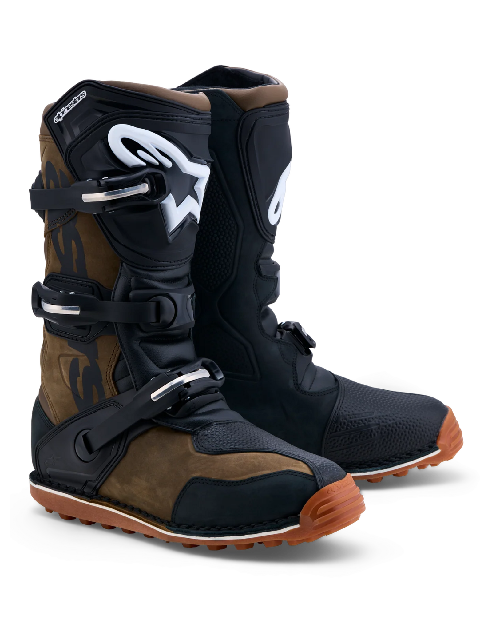 Alpine Stars Alpinestars Tech  T  Brown Trials Boots