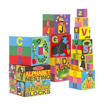 Melissa & Doug Alphabet Nesting and Stacking Blocks (UC)