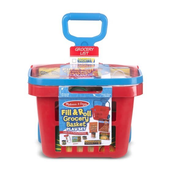 Melissa & Doug Rolling Grocery Basket