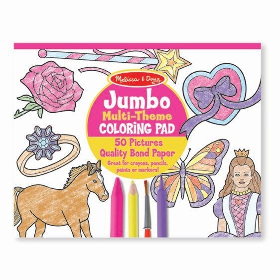 Melissa & Doug Jumbo Coloring Pad - Pink (11" x 14")