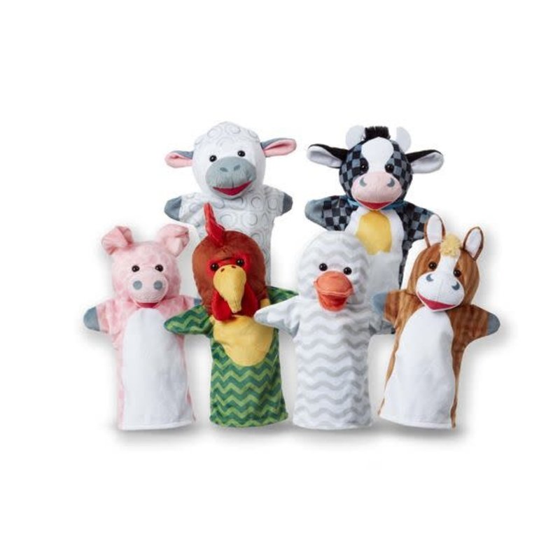 Melissa & Doug Barn Buddies Hand Puppets (6 Pc)