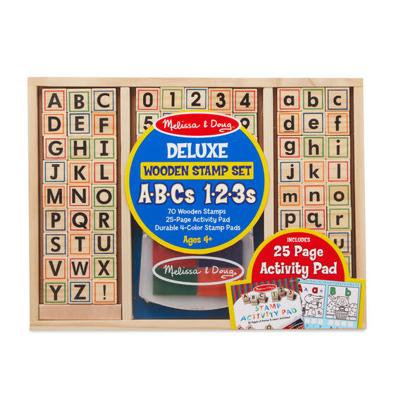 Melissa & Doug Wooden ABC Activity Stamp Set