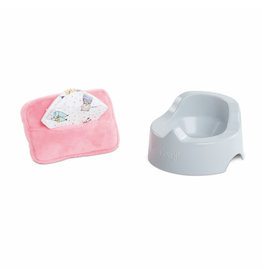 Corolle BB12" Potty & Baby Wipe   (colors may vary)