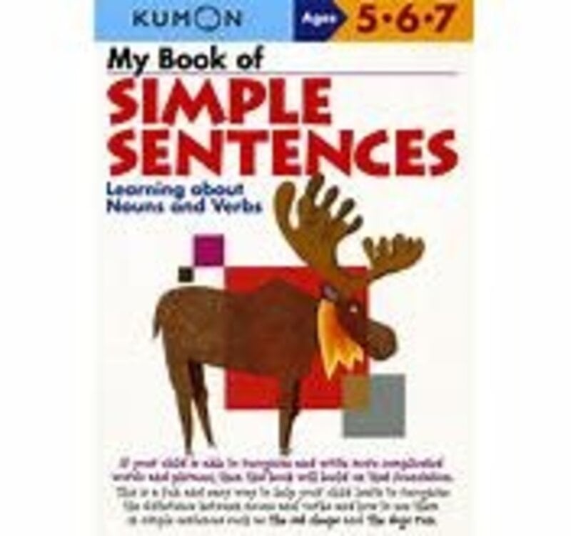 Kumon MY BOOK OF SIMPLE SENTENCES