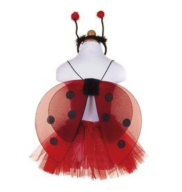 Great Pretenders Glitter Ladybug Tutu With Wings & HB, Size 4-6