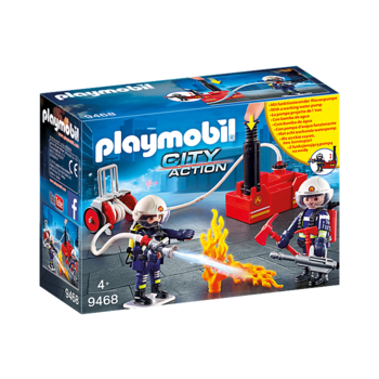PLAYMOBIL x Firefighters with Water Pump