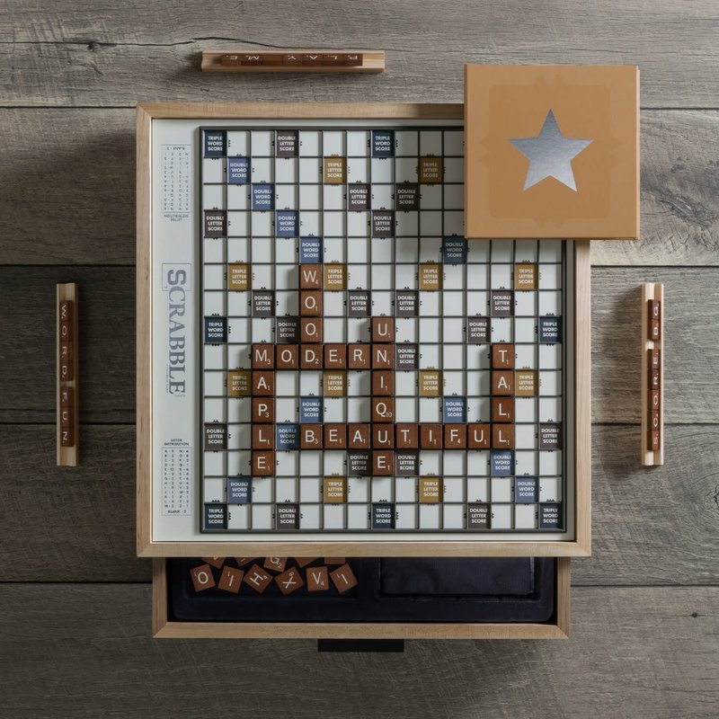 WS Games Scrabble Luxe Maple Edition