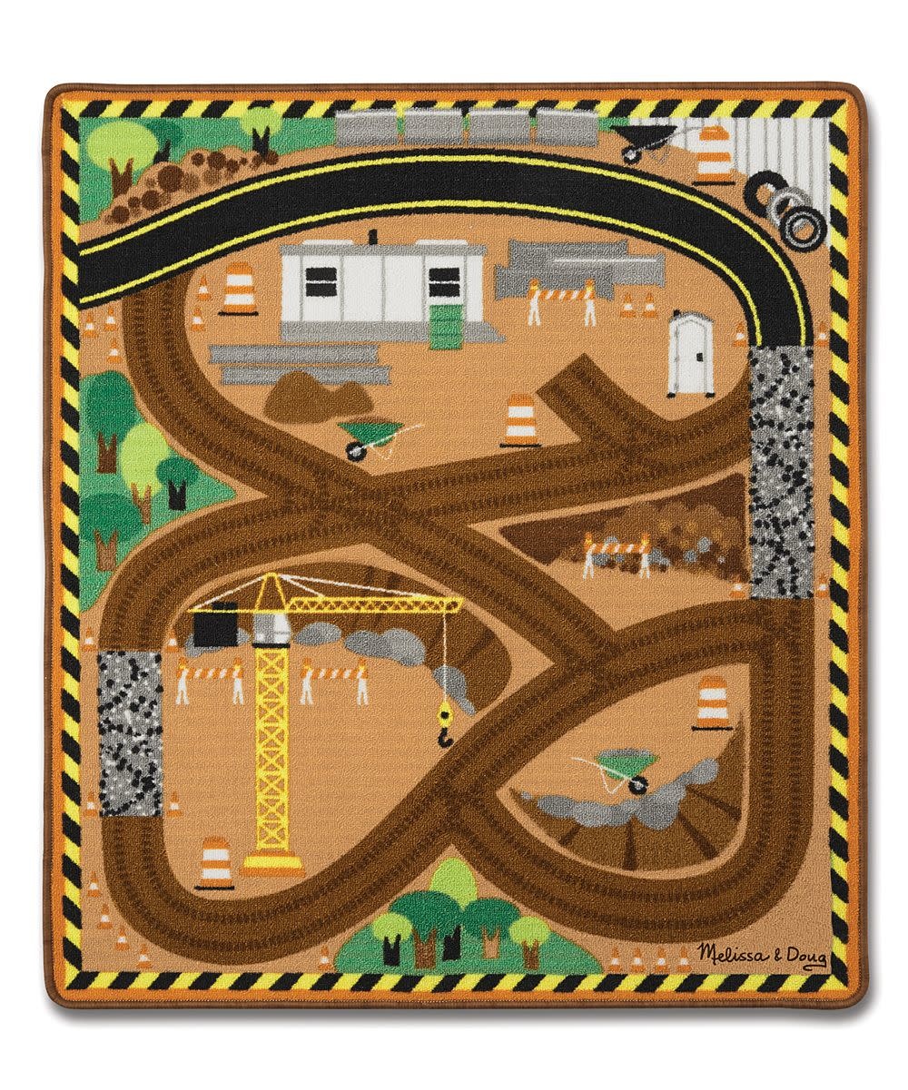 Melissa & Doug Round the Site Construction Rug