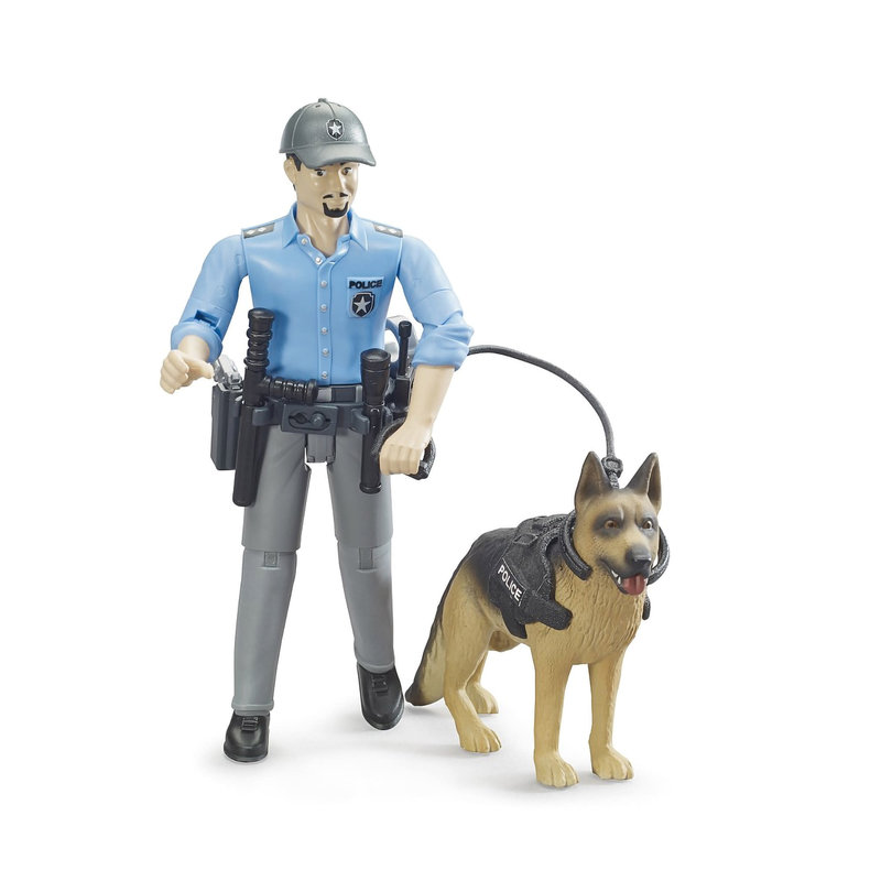 Bruder bworld Policeman with dog