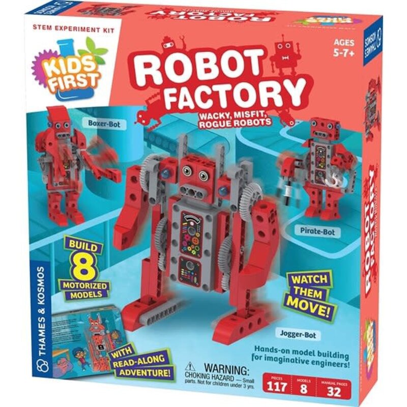 Thames and Kosmos Kids First Robot Factory: Wacky, Misfit, Rogue Robots