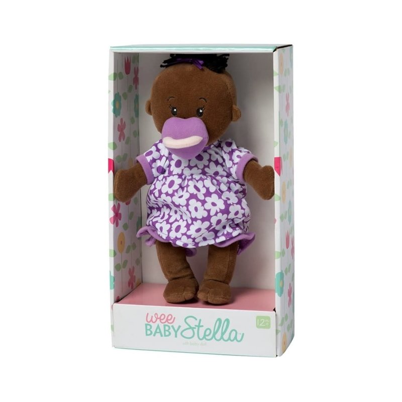 Manhattan Toy Wee Baby Stella Doll (brown/dr brown tuft)